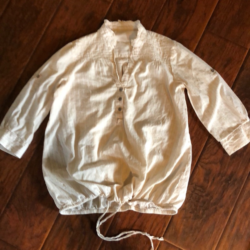 Peasant tie top